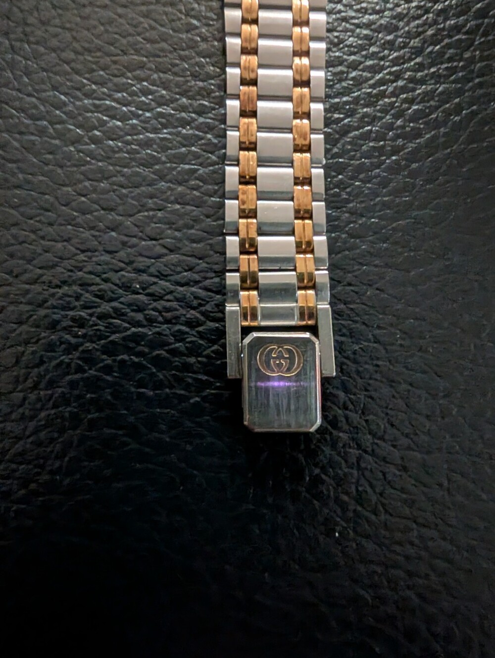 Gucci Two-Tone Silver and Gold Dial Women's Watch - Picture 8 of 12